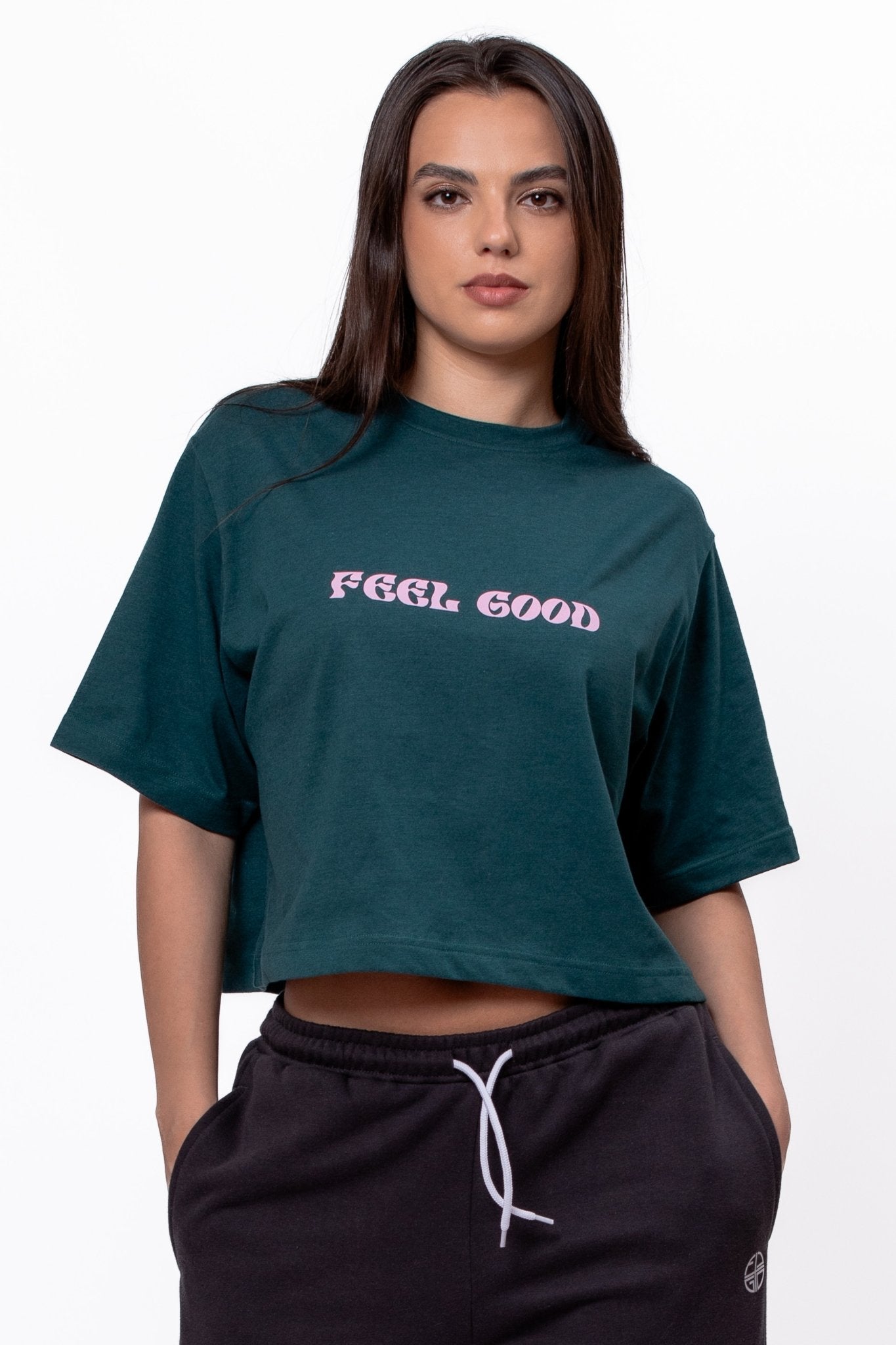 BreatheEasy Cropped Eco-Friendly Women's T-Shirt June Bug – FLGD