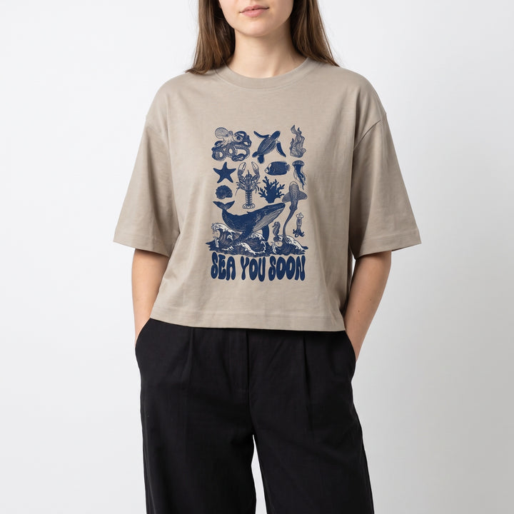 BreatheEasy Cropped T-Shirt — String