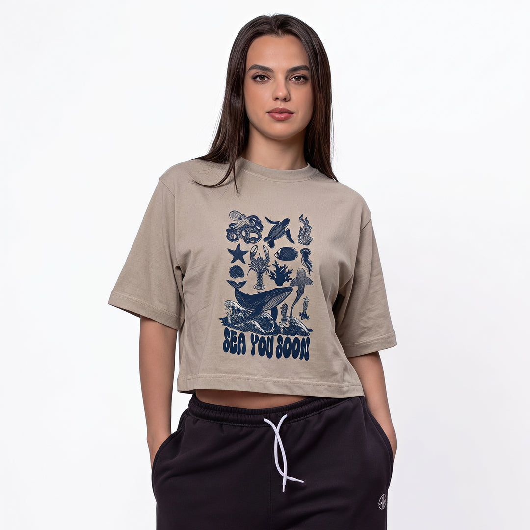 BreatheEasy Cropped T-Shirt — String