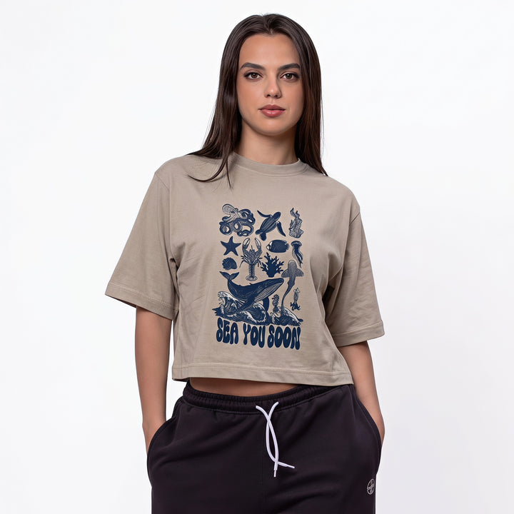 BreatheEasy Cropped T-Shirt — String