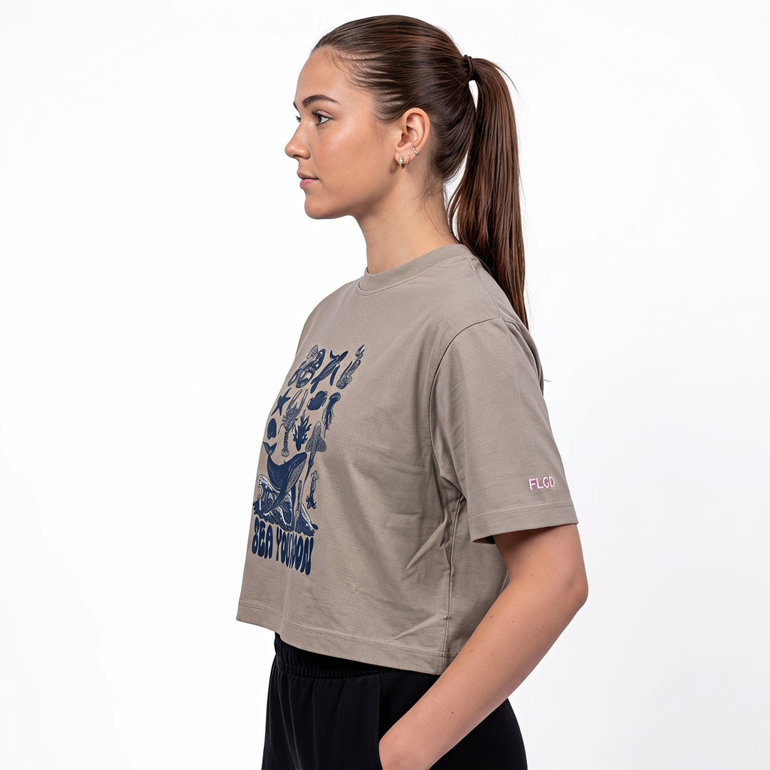 BreatheEasy Cropped T-Shirt — String