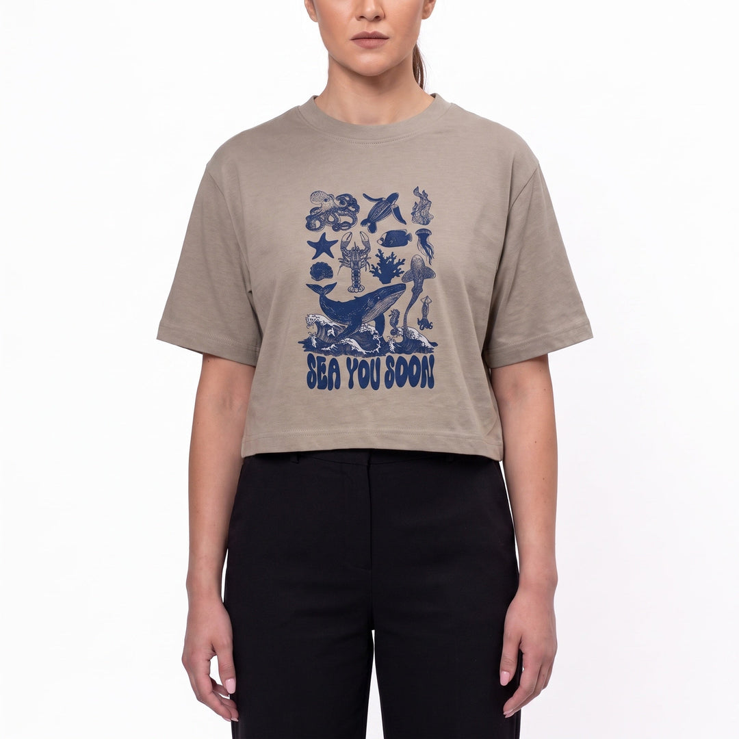 BreatheEasy Cropped T-Shirt — String - FLGD