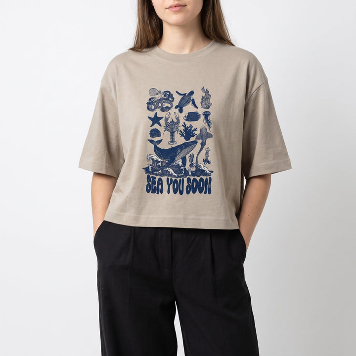 BreatheEasy Cropped T-Shirt — String - FLGD